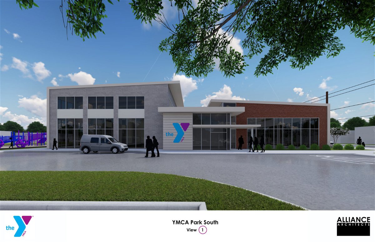 rendering, reconstruction, Park South YMCA, YMCA of Metropolitan Dallas