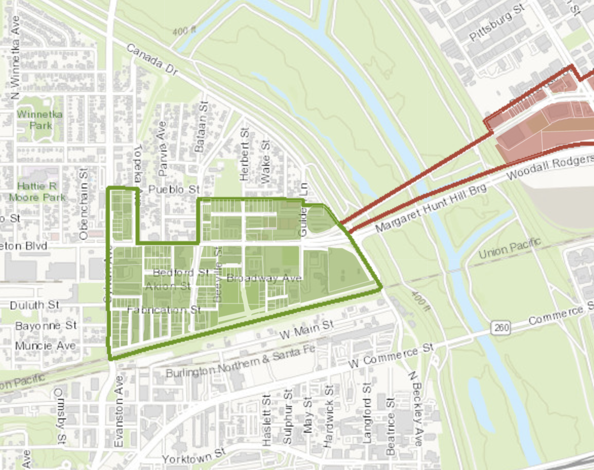 West Dallas property values on the rise