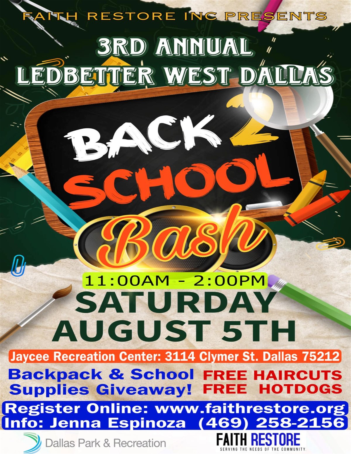 3rd Annual Ledbetter West Dallas Back to School Bash Dallas Free Press