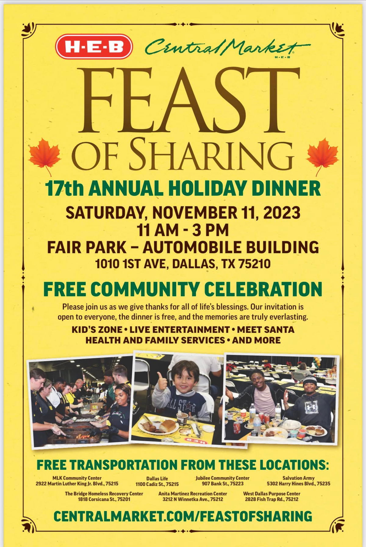 Feast of Sharing — 14th Annual Holiday Dinner Dallas Free Press