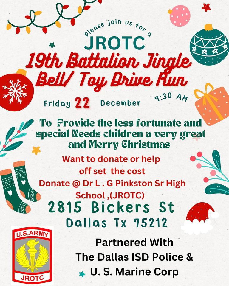 JROTC 19th Battalion Jingle Bell/Toy Drive Run - Dallas Free Press